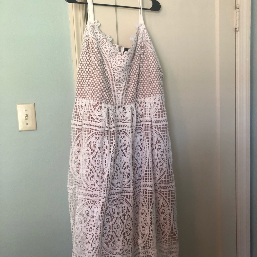 City chic ivory lace dress